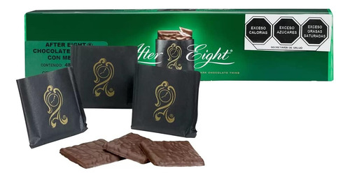 After Eight Chocolate Amargo Sabor Menta 400 Gr