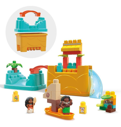 Brinquedo de construção Mega Bloks Moana And Maui Adventure, número de peças: 35