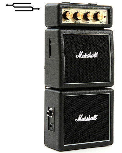 Mini Amplificador Marshall Ms4 Doble Guitarra Distorsion