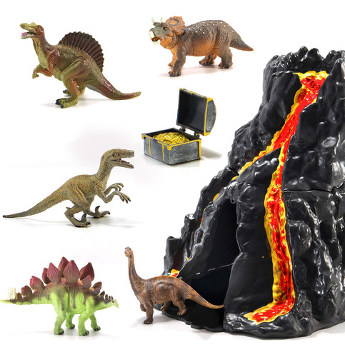 Prextex Casa Volcán Pintada Con Lava Con Puerta Oculta Y 5