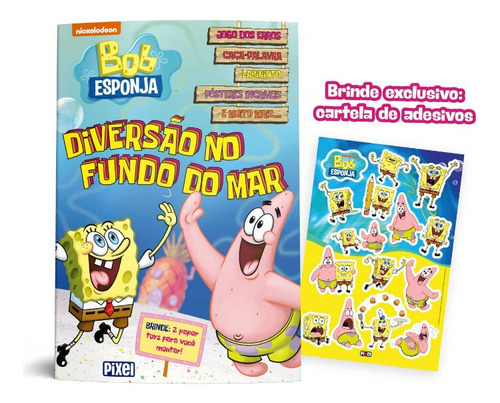 Libro Bob Esponja Diversao No Fundo Do Mar De Nickelodeon P