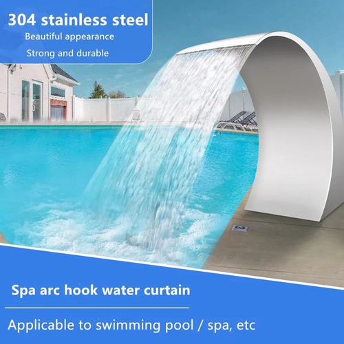 Accesorio Piscina Cascada De Acero Inoxidable Spa Verano
