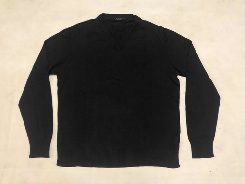 Sweater Pullover Hilo Zara Man Talle L 40 Negro Escote V