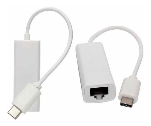 Cabo Adaptador Tipo C P/ Rj45 Ethernet 10/100 Giga Mac/ Pc