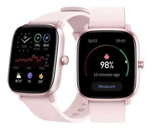 Smartwatch Amazfit Fashion Gts 2 Mini 1.55 Pink A2018 Lacrad Cor Da Pulseira Flamingo Pink Cor Da Caixa Pink