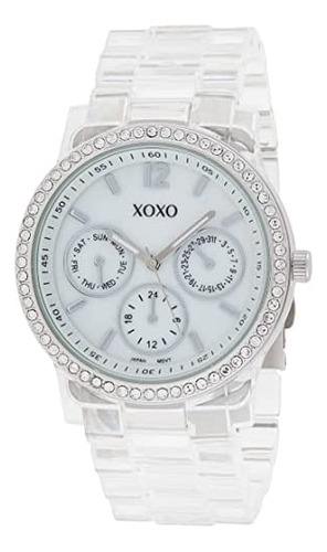 Xoxo Womens Xo5529 Pulsera Transparente Con Diamantes De Imi