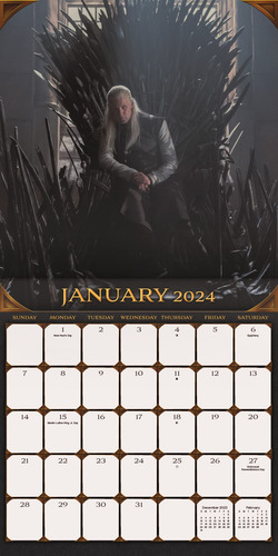 Calendario De Pared Trends International House Of The Dragon