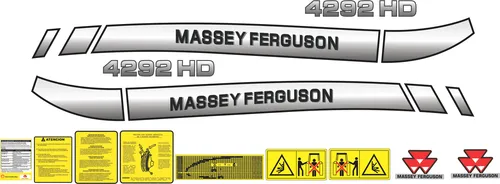 2 Kit Calcomanias Massey Ferguson 283+1 Kit 4292 Hd Preventi