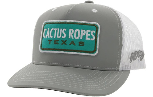 Adjustable Snapback Trucker Hat With Cactus Ropes Logo