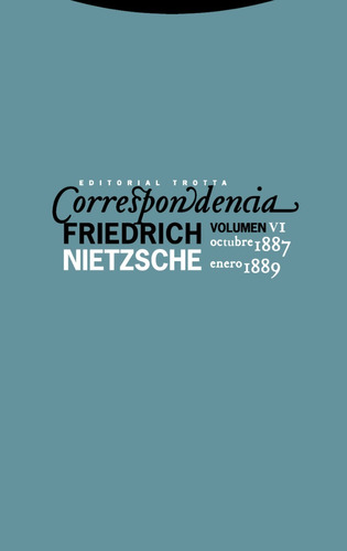 Correspondencia Vi (1887-1889), Nietzsche, Trotta