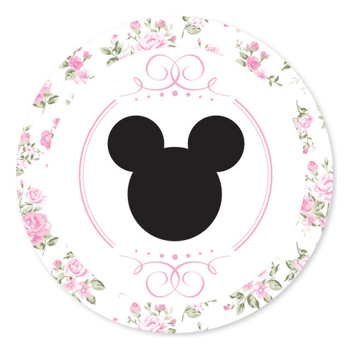 Kit Imprimible Mickey Minnie Flores Editable Tukit