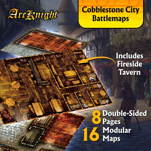 Mapas De Rol Modulares Arcknight The Cobblestone City 16 Map