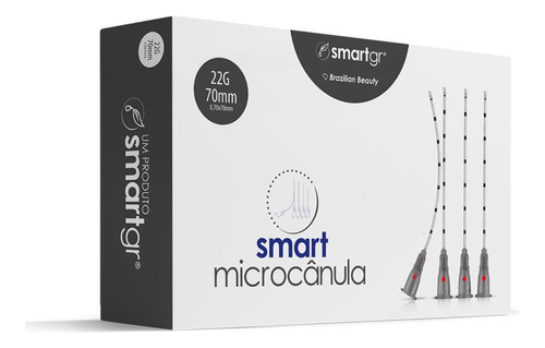 Cx Com 10un Smart Microcânula 22g/70mm - Smart Gr