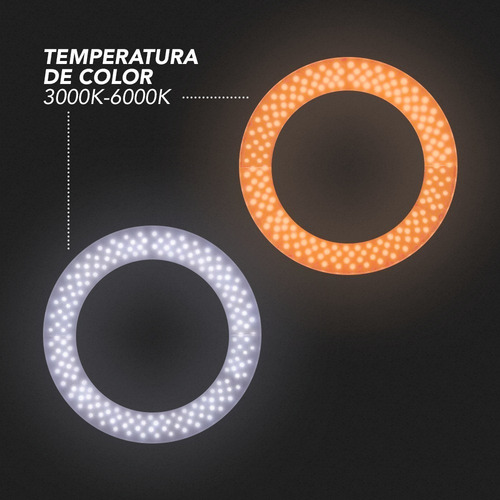 Aro Luz Led 18 Pulgadas Estudio Tik Tok Luz Blanca Cálida