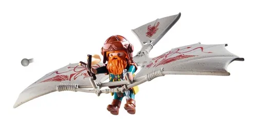 Playmobil Knights 9342 Caballeros Gnomo Con Maquina Voladora