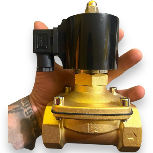 Válvula Solenoide 2/2 Vias Ar Óleo E Água 1.1/2 Bsp 220v