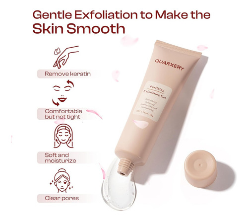 Gel Exfoliante Facial Suave Quarxery