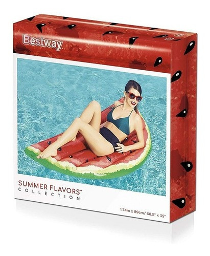 Imagen 1 de 6 de Colchoneta Inflable Ananá O Sandia 43159 Original Bestway