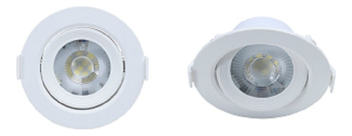 3 Spots Led Embutir Par20 Redonda 7w Bivolt Branca Quente Cor Branco 110V/220V