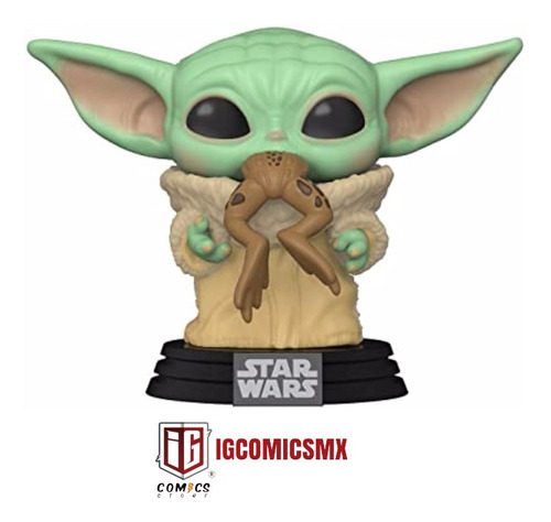 Funko Pop! Sw The Mandalorian - Baby Yoda Con Rana #379