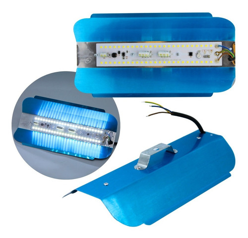 Super Reflector Desnudo Led 50w Ip65 Luz Fria ( 6500 K) 