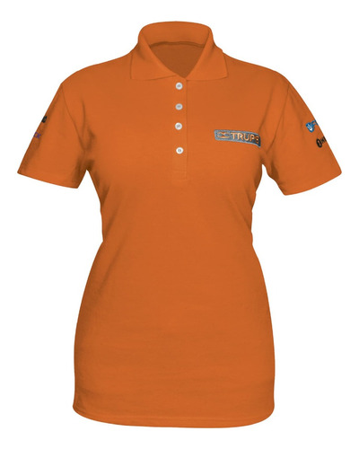 Playera Polo Naranja, Para Dama, Talla Ch 60471