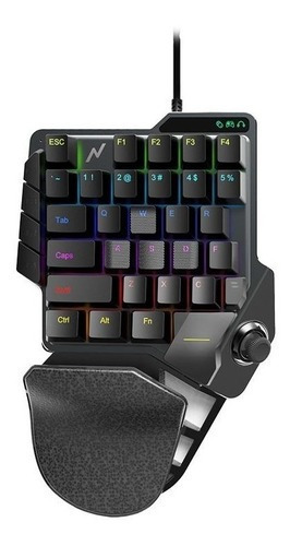 Teclado de una mano gamer Noganet NKB-CRIMSON