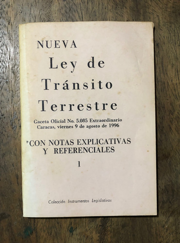 Ley Y Reglamento Ley De Tránsito Y Transporte Terrestre (Usado)