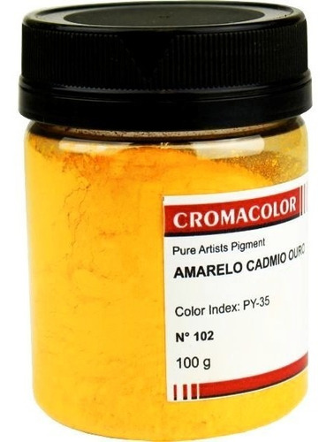 Pigmento Puro Cromacolor 102 Cadmium Yellow Gold Py-35 100g