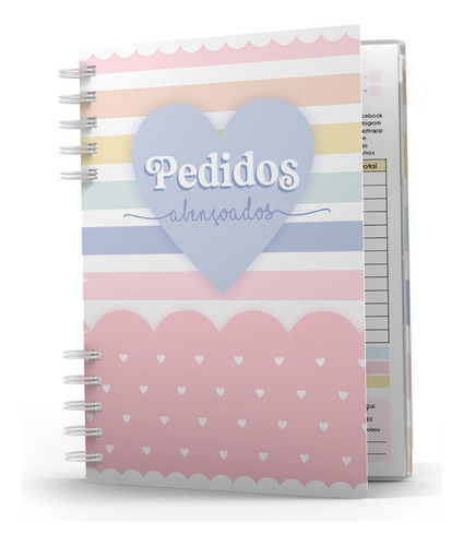 Caderno De Pedidos - Controle De Pedidos - Capa Dura 206 Pgs