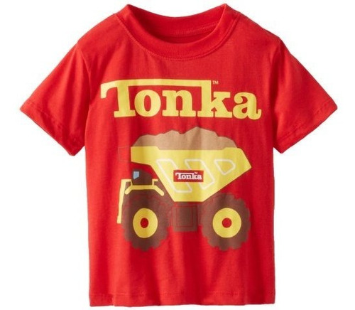 Camiseta De Manga Corta Para Niños Pequeños De Tonka Little