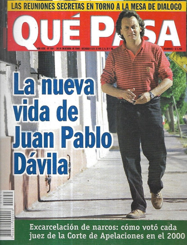 Revista Qué Pasa 1551 / 30 Diciembr 2000 / Nueva Vida Dávila