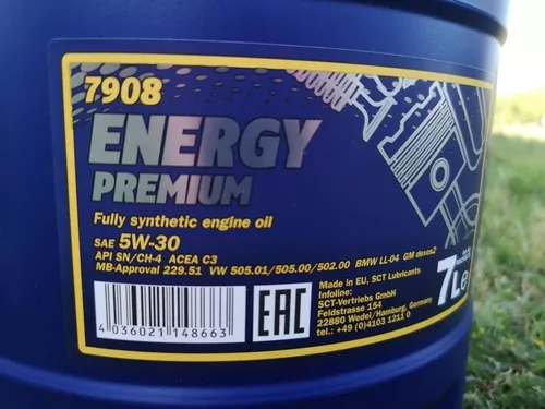 Mannol 5w-30 Energy premium 5 litros. – Custom Garage Spa