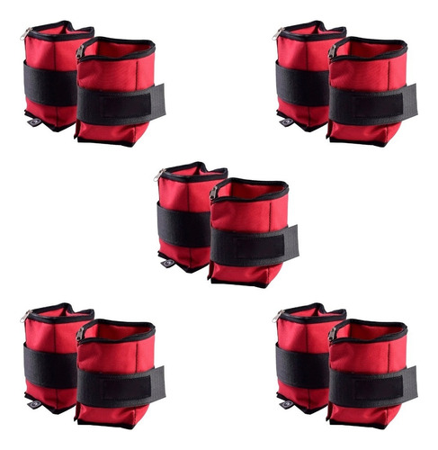 Kit Sport Maniac X 5 Tobilleras Regulables De 2 Kg