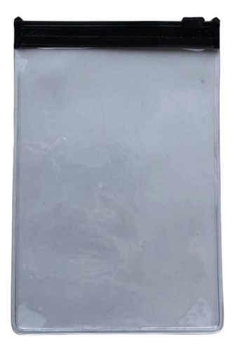 Bolsa Pvc Transparente, Zipper Negro 10x15cm (50unids)