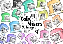 Comprar Cliparts Imagenes Png Batidoras Color Pastel Acuarela Jk10
