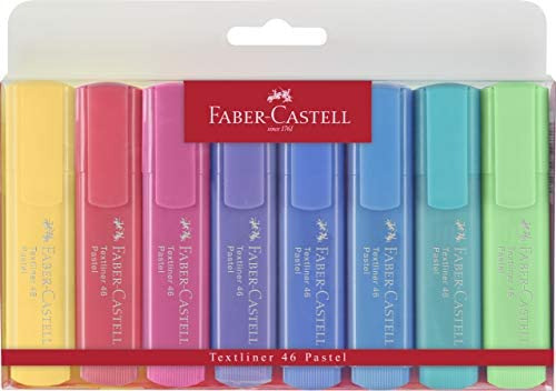 Faber-castell Pastel Set - 8 Bolígrafos Con Punta De Cincel 