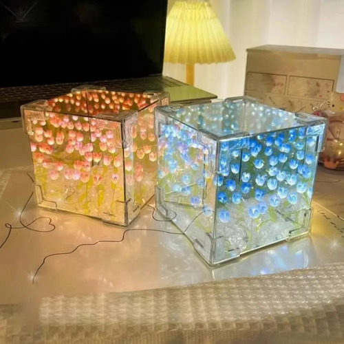 2 Espejos Románticos Con Espejo En Forma De Flor Eterna Tuli