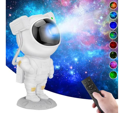 Astronauta Proyector Led Nebulosa Lámpara Nocturna Control