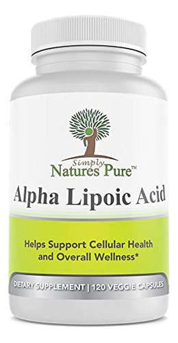 Simply Nature's Unidad - Acido Alfa Lipoico 600 Mg, 120 Capsul