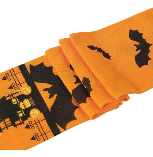 Calcetines Naranja Murciélago Halloween Medias Disfraces
