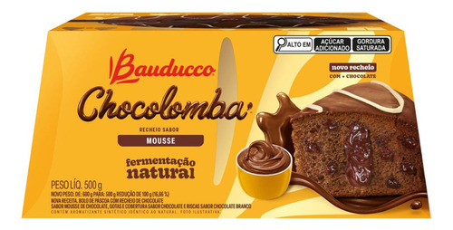 Chocolomba Pascal Mousse E Gotas De Chocolate Bauducco 500g