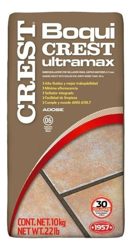Boquicrest Ultramax 10kgs Adobe - Crest