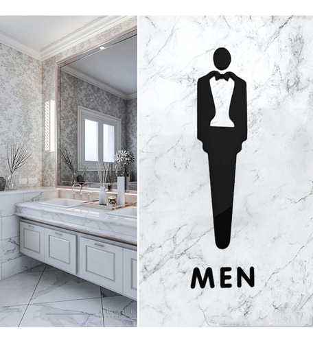 Letrero Para Puerta De Baño, Tablero De Hombre L