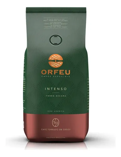 Café em Grãos Orfeu Intenso 1kg Torra Escura 100% Arábica
