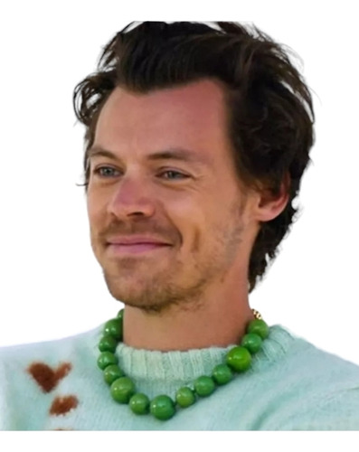 Collar Gargantilla Perlas De Esmeraldas Estilo Harry Styles 