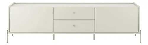 Rack Jasper 220 Cm - Off White Fosco C/ Champanhe | Parcelamento