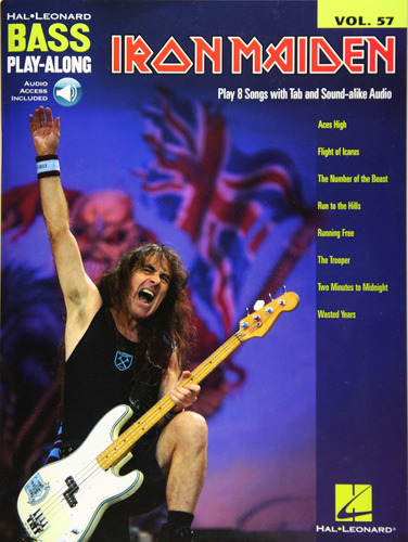 Libro Iron Maiden: Bass Play-along Volume 57 Nuevo