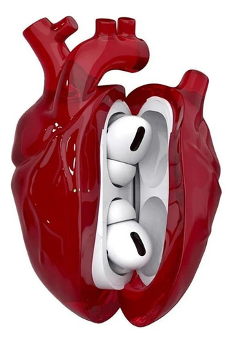 Funda Para Auriculares Con Corazón Para AirPods 3 Rojo