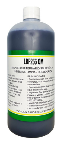 Líquido Disgregante Desodorante Fecal 1 L Baño Químico Qm